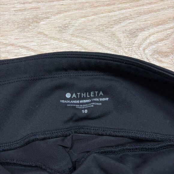 Athleta Headlands Hybrid Trek Tight Women's 10 Color Black - Picture 5 of 6